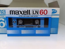10 x Maxell LN 60 1982 made in Japan cassette tapes metal audio chrome