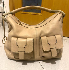 BORBONESE Large Bag in Pelle color Miele