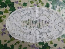 Centrino Uncinetto bianco cm