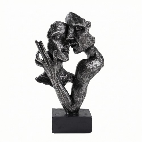 Sculpture résine couple - en,