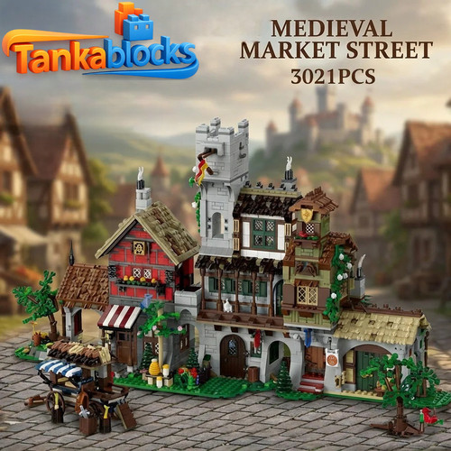 Moc medieval market street - medieval,