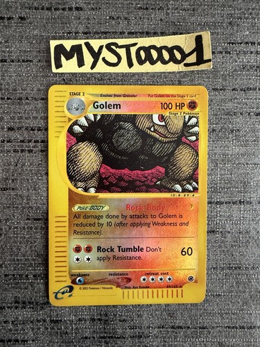 Carte pokemon golem 165 - carte,
