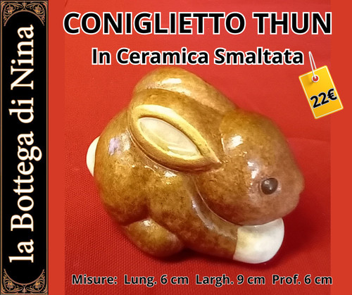 Coniglietto thun ceramica - coniglietto,