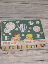 SERVIZIO DA THÈ' IN PORCELLANA PER BAMBOLE, ANNI 60
