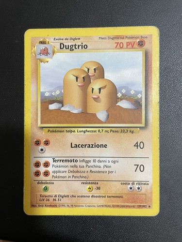 Pokemon dugtrio set base - set,