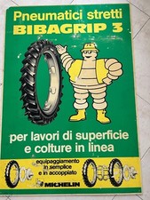 Michelin Insegna pubblicitaria pneumatici 1950. Dimensioni  100x72 cm 