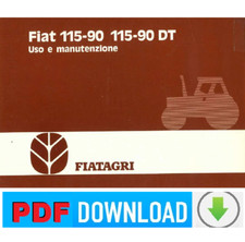 Trattore Fiat 115-90 DT Fiatagri Manuale Uso e Manutenzione Libretto Istruzioni