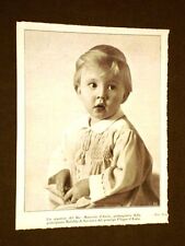 Maurizio d'Assia nel 1928 Figlio di Mafalda di Savoia e Filippo d'Assia