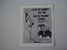 advertising Pubblicità 1969 TROMBE STEBEL