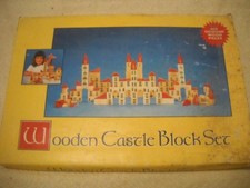 Gioco vintage costruzioni in legno - castello