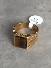 Anello con sigillo in acciaio