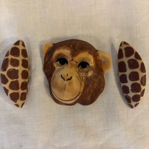 Orecchini clip giraffa spilla