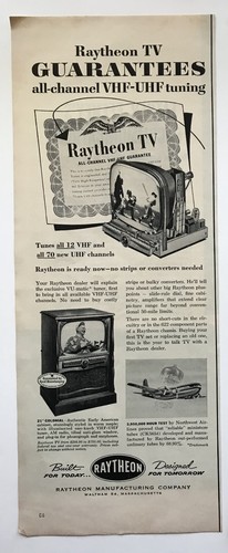 1953 raytheon vintage - 1953, tv
