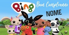Bing Poster per Compleanno - Dimensioni 2m x 1m - Agg. NOME