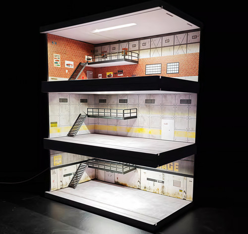 Diorama garage modello - garage,