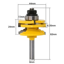 Fresa a gambo 8 mm taglialegna reversibile porta finestra giunto tenone coltello