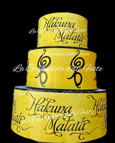Torta hakuna matata 3piani - hakuna,