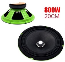 x Altoparlante Woofer Subwoofer 800W 20cm 8" per Auto Furgone Suono Basso