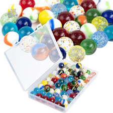 80 Glass Marbles, 16mm