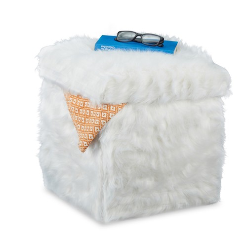 Contenitore pouf quadrato