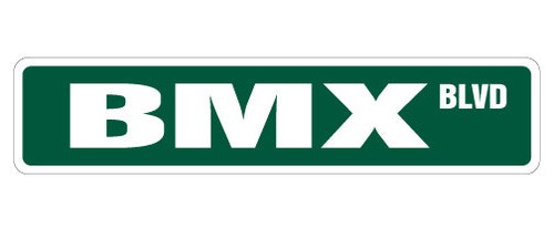 Decalcomanie bmx street sign - bmx,
