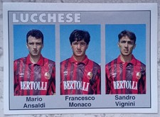 Figurina Calcioflash 1993 93 1992-93 Ansaldi Monaco Vignini Lucchese n 354