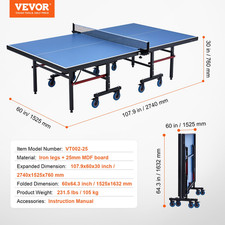 VEVOR Tavolo Da Ping Pong