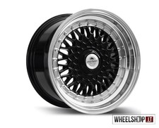 Cerchi in lega Forzza Malm R15 4x100 4x114,3 Nero 7J ET25 Felgen Honda VW BMW