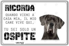 Cartello cane Alano IL MIO