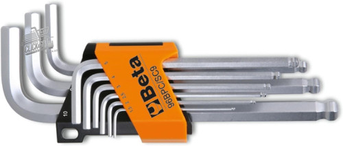 Set chiavi brugola testa - 9,