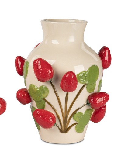 Vaso decorativo fragole - vaso,
