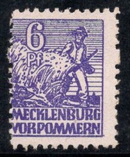 Occupazione sovietica 1946 Michel 33x nuovo di zecca 100% 6 pf, agricoltore