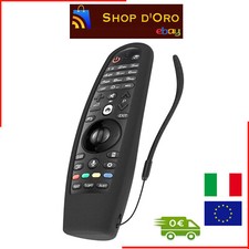 COVER CUSTODIA NERA TELECOMANDO PER LG SMART TV PROTETTIVA SILICONE +CINTURINO 