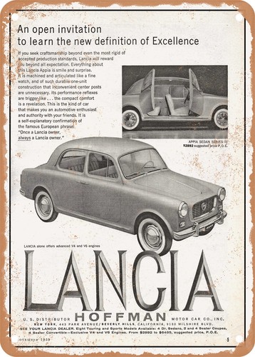 Insegna metallo 1960 - insegna,