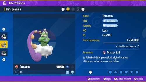 Tornadus 6iv masterball - tornadus,