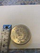 COPIA moneta 1 dollaro Stati Uniti 1851 Testa Indiano