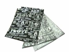 Sciarpa nera bianca grigia con