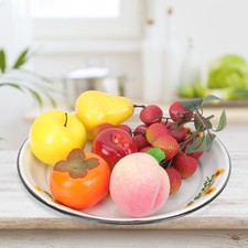  Piatto Da Frutta Piastra Cibo Servire Vassoi Ciotola Portata Di Smalto