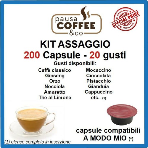 Kit assaggio 200 capsule - kit,