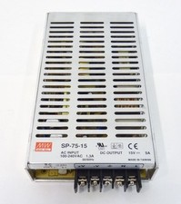 ALIMENTATORE SWITCHING MEAN WELL SP-75-15 75W 5A 7 PIN 15V POWER SUPPLY SP75