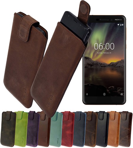 Custodia vera pelle nokia - custodia, in