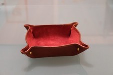 Svuotatasche in pelle marrone