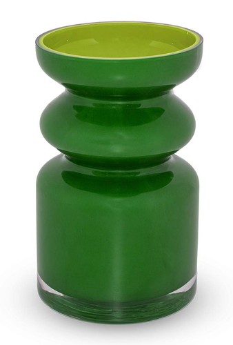 Vaso per fiori vetro - vaso, verde
