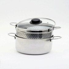 Pastaiola Pastapot PE104 Pentola Con Scolapasta in Acciaio Inox 5L D22 Rivadossi
