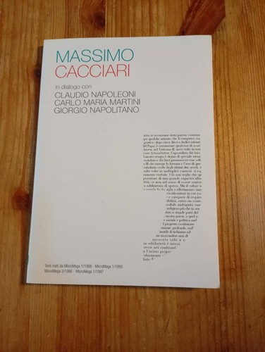 Massimo cacciari dialogo - cacciari, in
