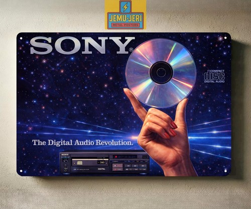 Sony cdp 101 - sony, poster