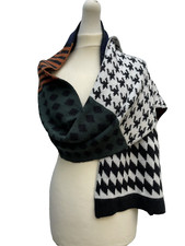 Zara Geometrico Sciarpa Lana