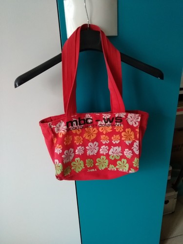 Borsa estiva rossa tessuto - estiva,