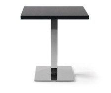 TAVOLO PER BAR RISTORANTE PUB IN CROMO 60 X 60 PIANO LAMINATO