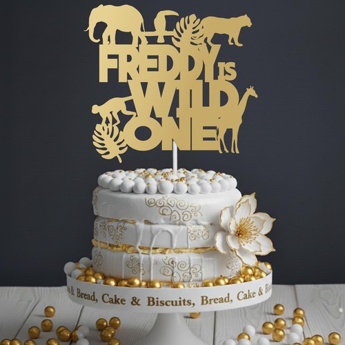 Cake topper acrilico wild - acrilico, one
